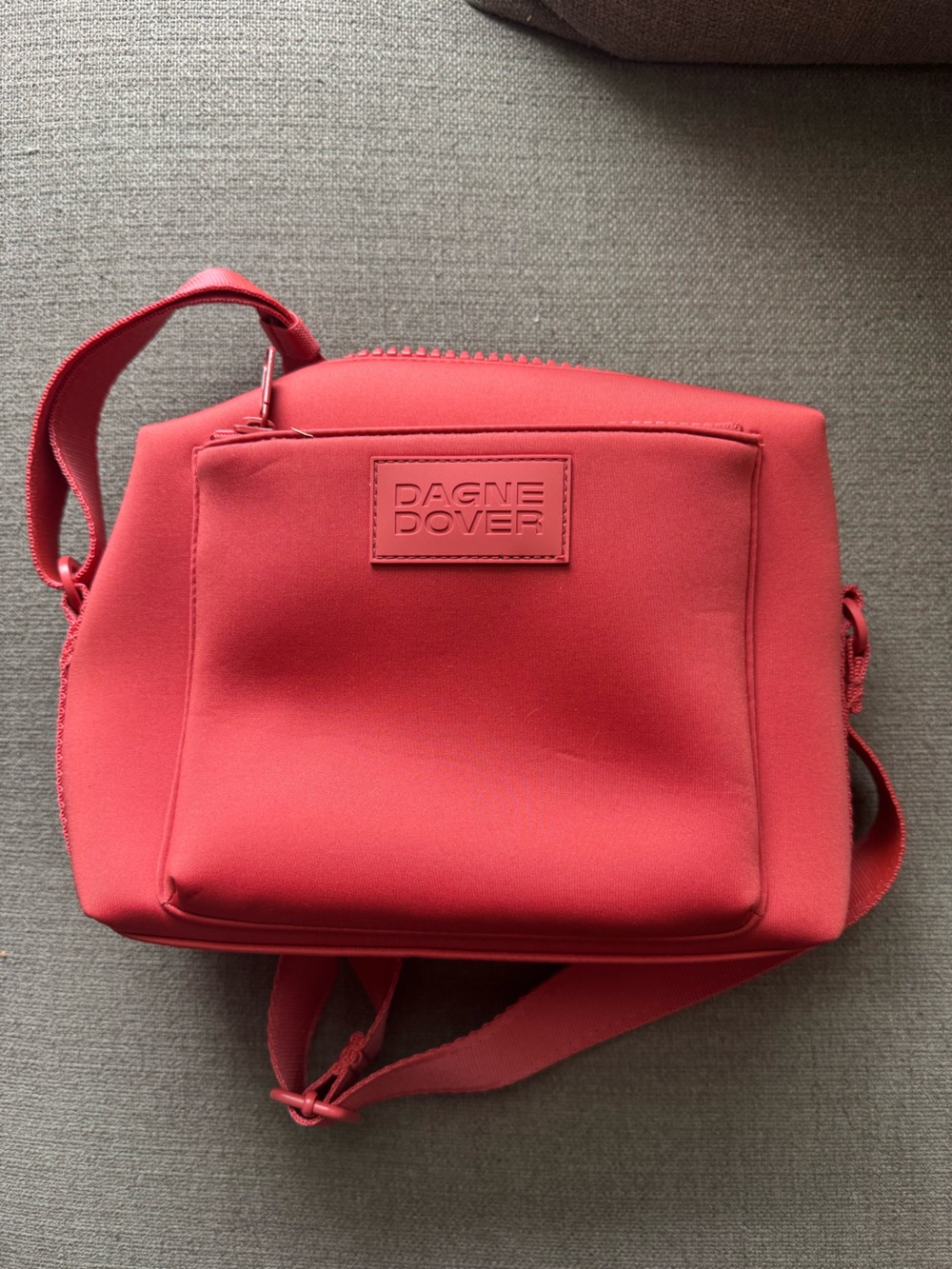 Dagne Dover Micah Neoprene Crossbody in Rhubarb (discontinued)